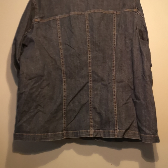 Croft & Barrow denim jacket blazer 1X - Picture 4 of 4